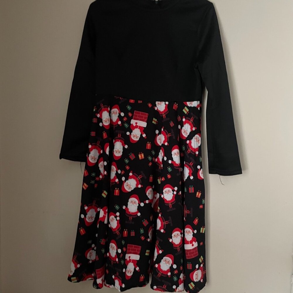 Christmas Santa Print Dress